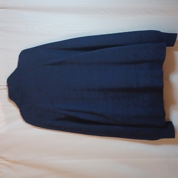 GAP Women's Blue Turtle Neck Cable Knit Sweater - Picture 7 of 9